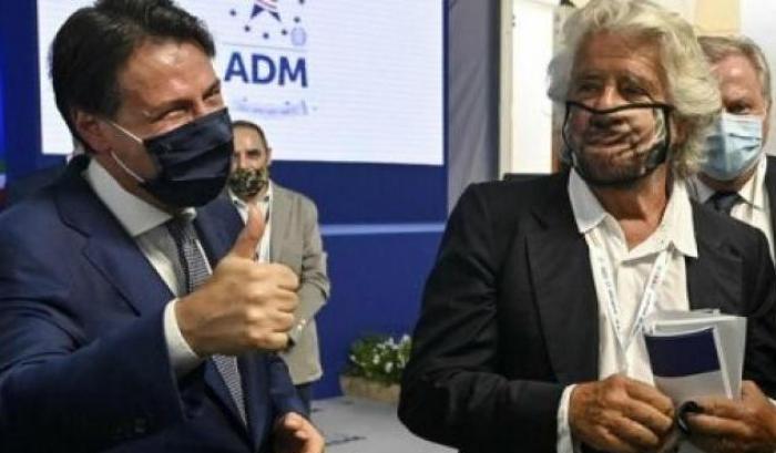 Beppe Grillo e Giuseppe Conte