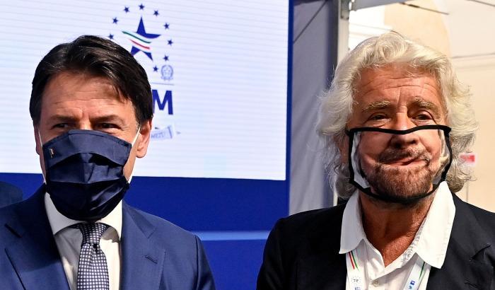 Giuseppe Conte e Beppe Grillo