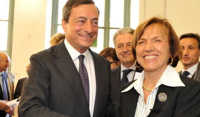 Mario Draghi ed Elsa Fornero