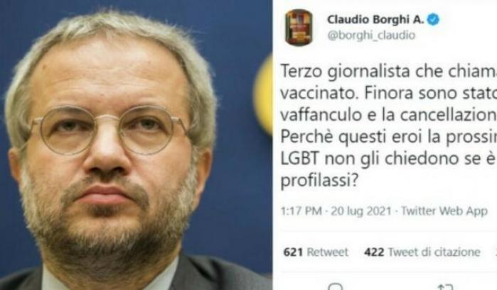 Claudio Borghi e il post incriminato
