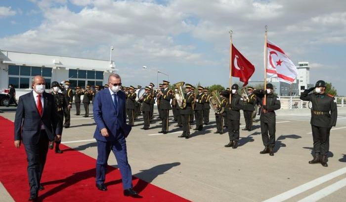 Erdogan nella repubblica turco-cipriota