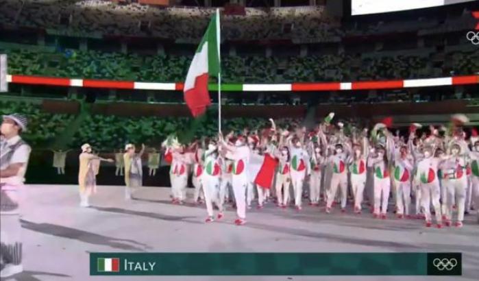 La delegazione italiana ai giochi olimpici