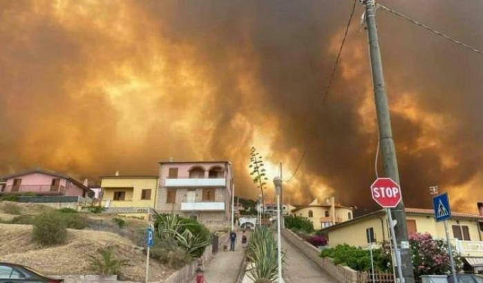 Gli incendi in Sardegna