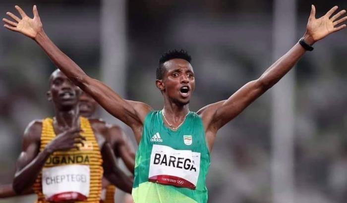 L'atleta Solomon Barega, vincitore dei 10 mila