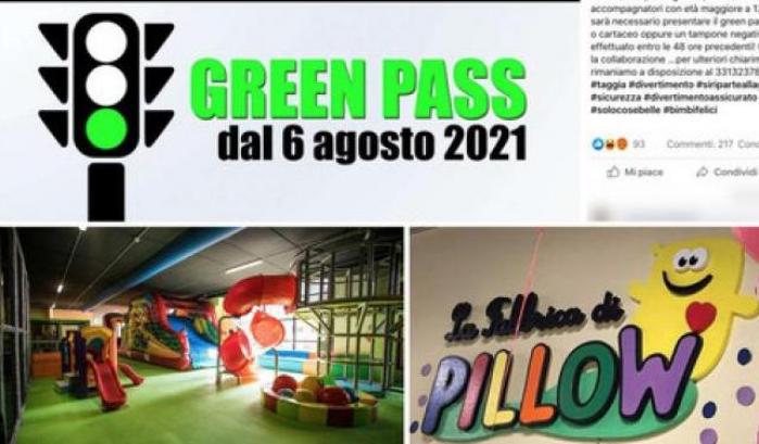 Parco giochi annuncia che il green pass sar&agrave; obbligatorio: titolari riempiti di insulti e minacce