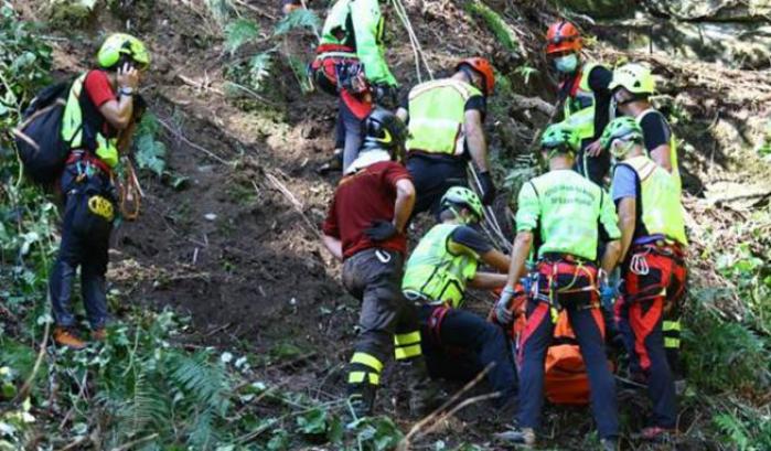 Le immagini del soccorso a Simone Valli