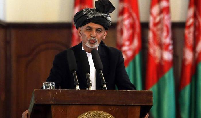L'ex presidente dell'Afghanistan Ashraf Ghani Ahmadzai