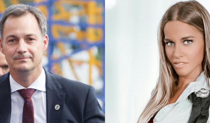 Il premier belga De Croo e la pornostar Eveline