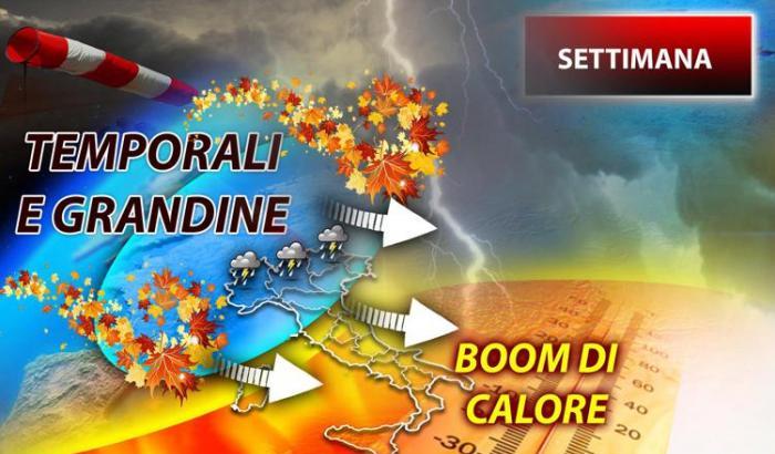 L'Italia si divide in due: settimana intensa di sole caldo e pioggia