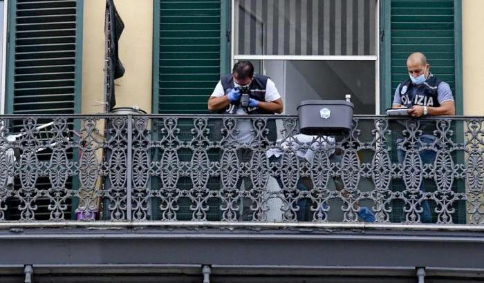 Balcone dal quale è caduto il piccolo Samuele