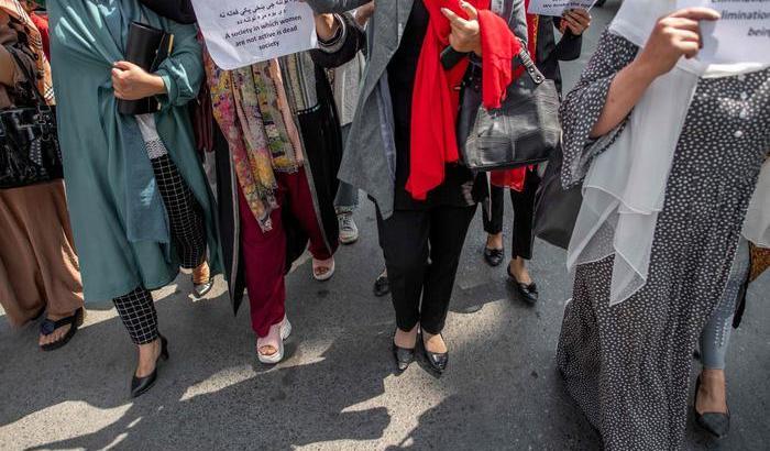 Manifestazione di donne a Kabul