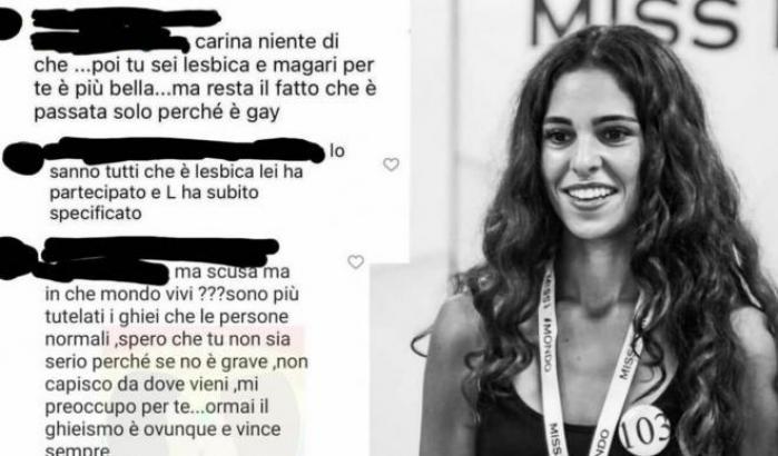 Insulti alla finalista italiana di Miss Mondo
