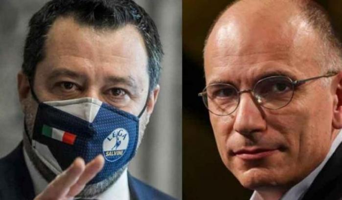 Letta e Salvini ai ferri corti: scontri social su Green pass, obbligo vaccinale e elezioni