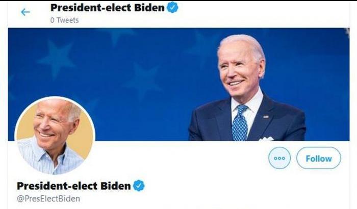 Profilo Twitter di Biden