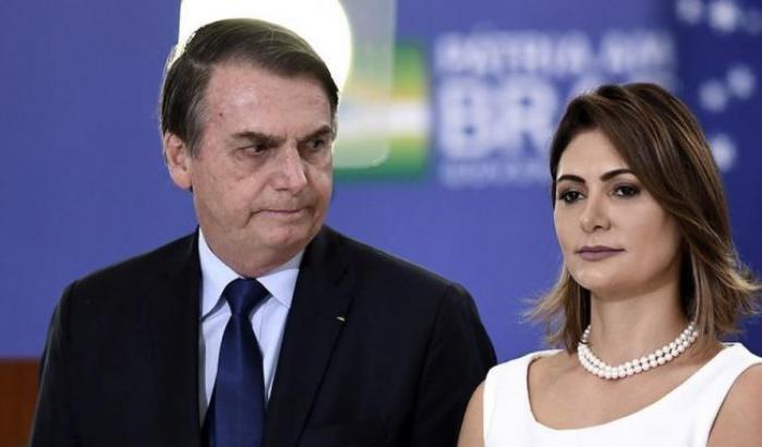 Jair Bolsonaro e la first lady Michelle