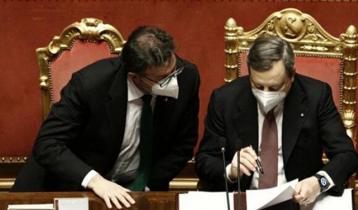 Giancarlo Giorgetti e Mario Draghi