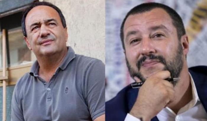 Mimmo Lucano e Salvini