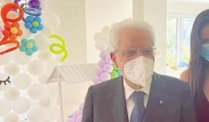 Il selfie di Sergio Mattarella