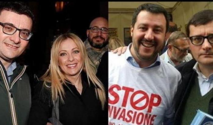 Jonghi Lavarini con Meloni e Salvini