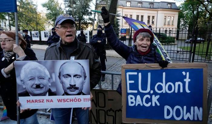 Manifestazione in Polonia sullo Stato di diritto