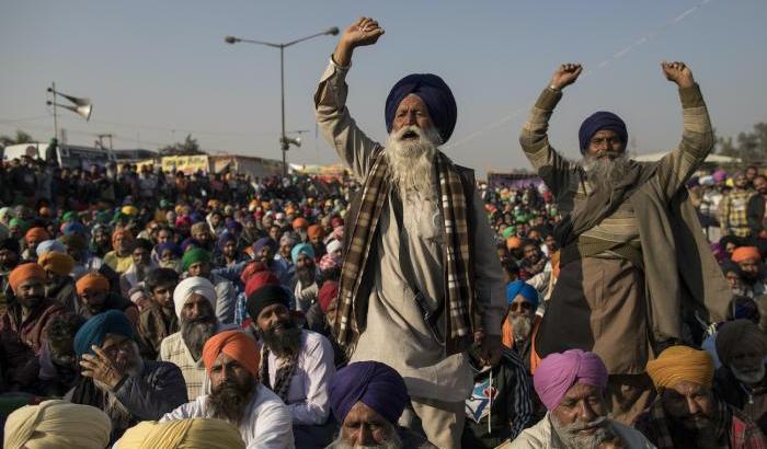 Proteste contadine in India