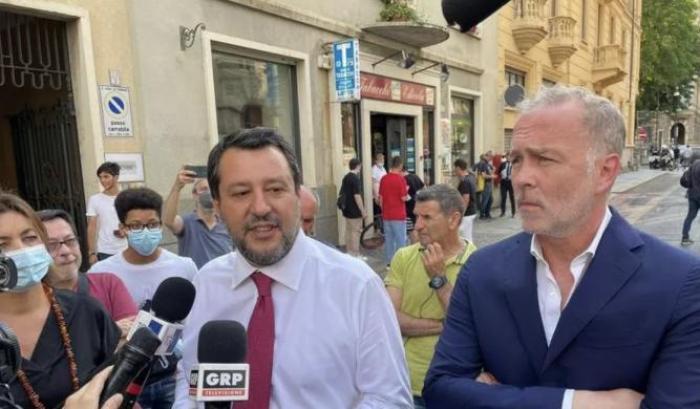 Salvini e Damilano