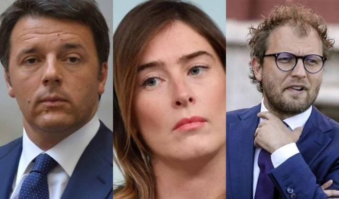 Matteo Renzi, Luca Lotti e Maria Elena Boschi