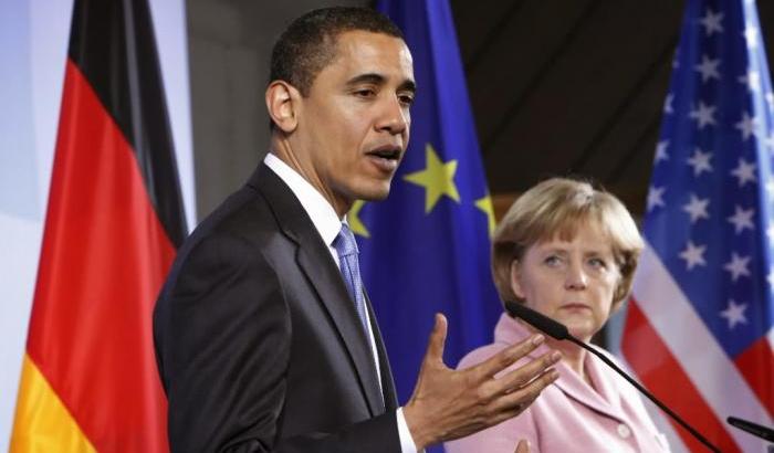 Barack Obama e Angela Merkel