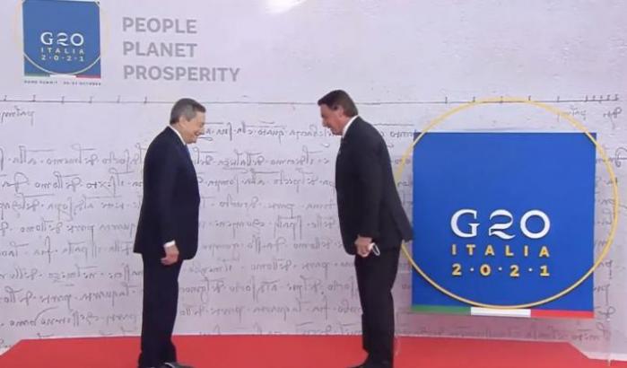 Mario Draghi e Jair Bolsonaro