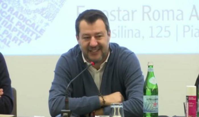 Matteo Salvini al congresso del Partito Radicale