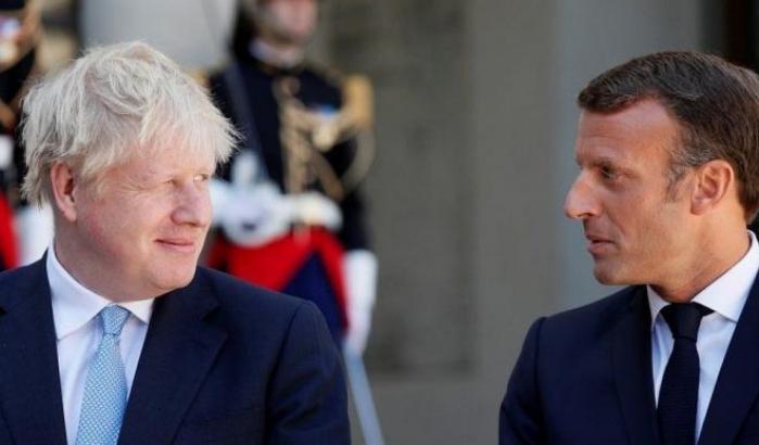 Boris Johnson e Emmanuel macròn