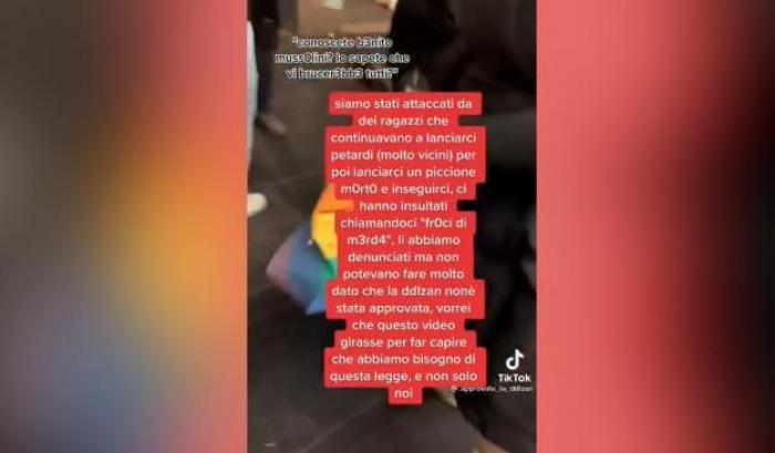 Post sui social di un gruppo di giovanissimi Lgbtq attaccati da alcuni ragazzi