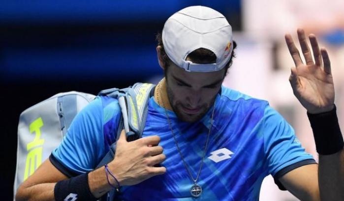 Berrettini non ce la fa: si ritira dalle Atp Finals per il problema addominale