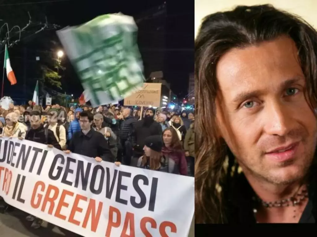 Povia diserta la manifestazione anti-green pass: "Sono positivo al Covid"