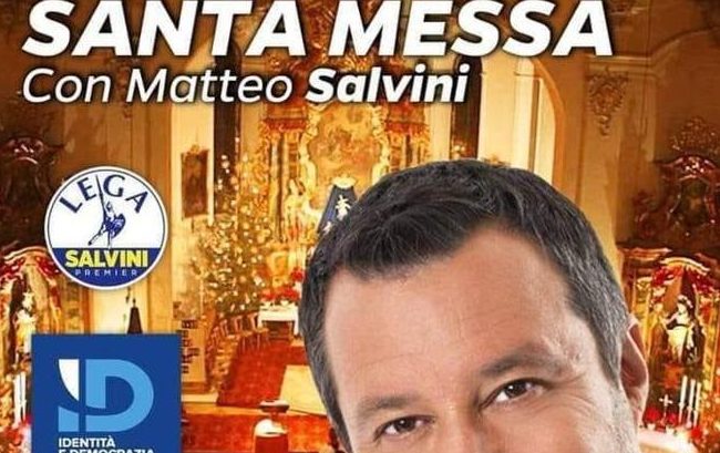 Sventata in extremis la provocazione della messa con Salvini alla Chiesa chiedo: "Come si è arrivati a questo?"