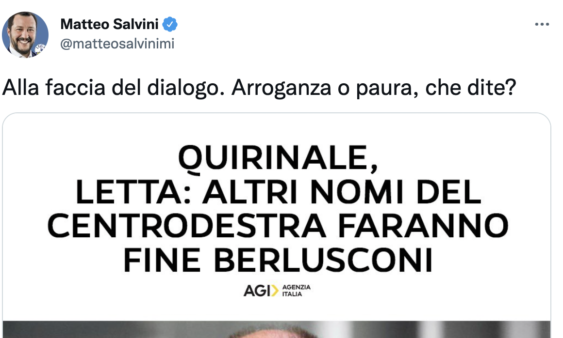 Dopo la figuraccia con Berlusconi Salvini innervosito tenta di scatenare la 'bestia' contro Letta: ma è un flop