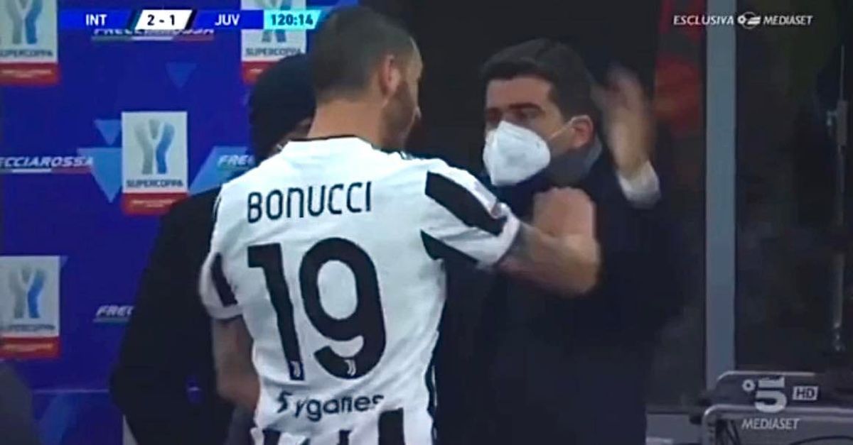Aggressione di Bonucci a un dirigente dell'Inter, scatta la multa da 10.000 euro