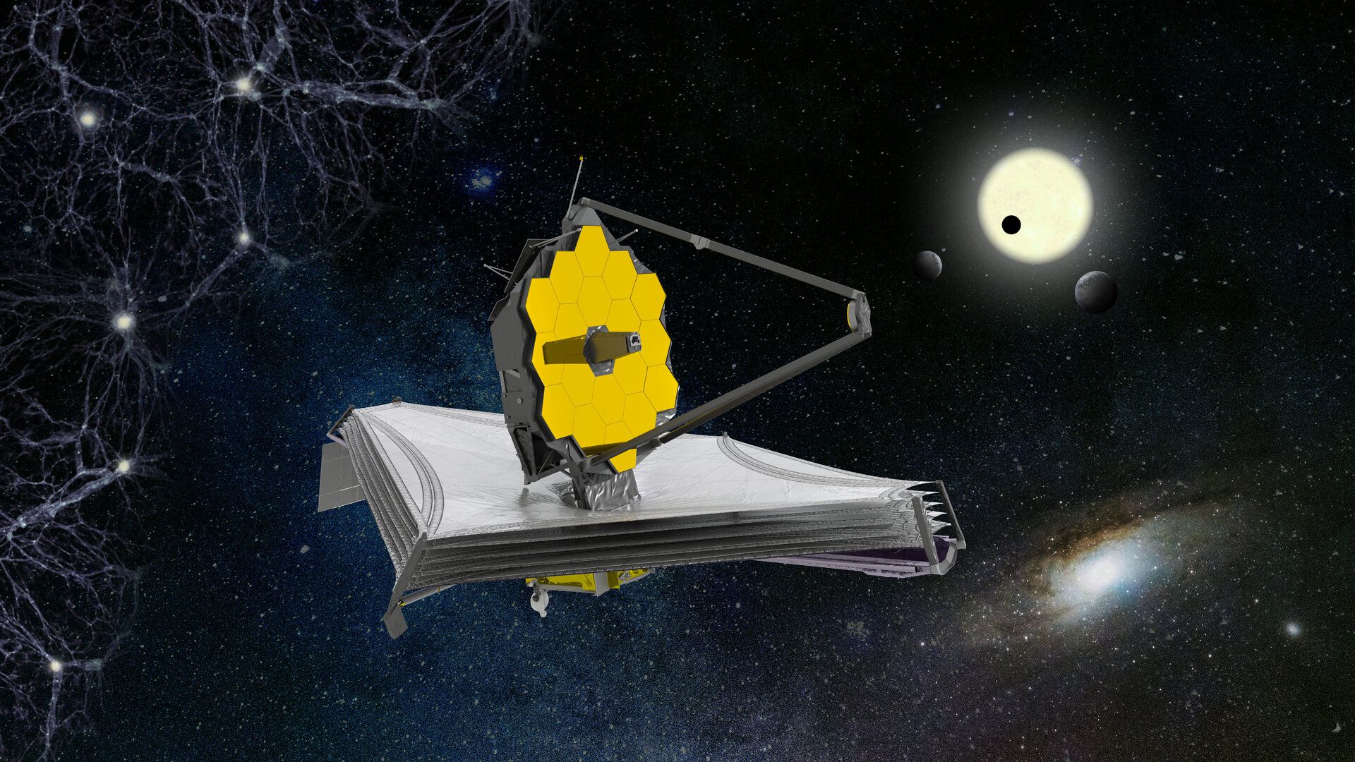 Spazio, il telescopio James Webb ha aperto lo specchio primario