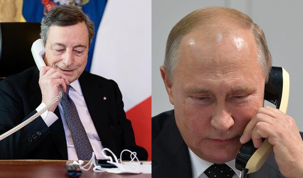 Telefonata Draghi-Putin: lo Zar informa il premier sui negoziati di Istanbul