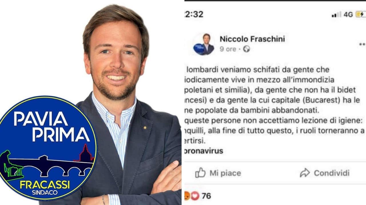 Il consigliere di destra di Pavia e la squallida battuta: "Se una potenza ci invade, rinunciamo a Napoli"