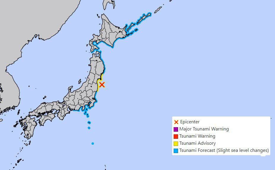 Forte terremoto in Giappone, a largo di Fukushima: diramato allarme Tsunami