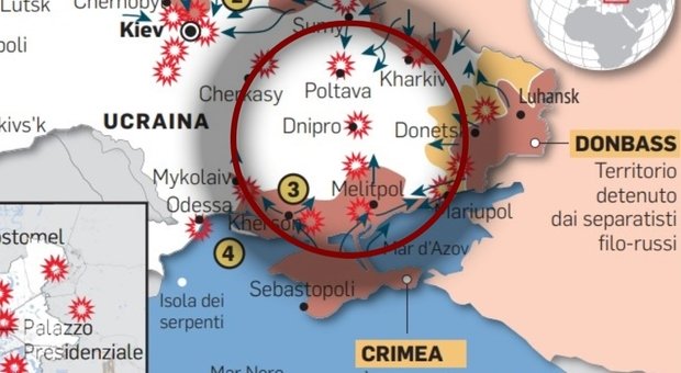 Russia: "Il nostro obiettivo è il pieno controllo del sud-est dell'Ucraina"
