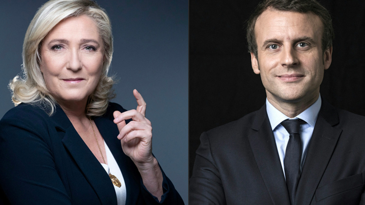 Sondaggi politici, Emmanuel Macron avanti di 10 punti su Marine Le Pen