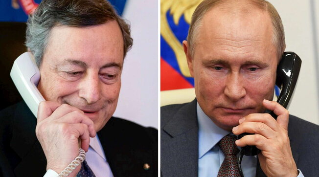 Telefonata tra Draghi e Putin: "La Russia garantisce la fornitura di gas all'Italia" Telefonata tra Draghi e Putin: "La Russia garantisce la fornitura di gas all'Italia"