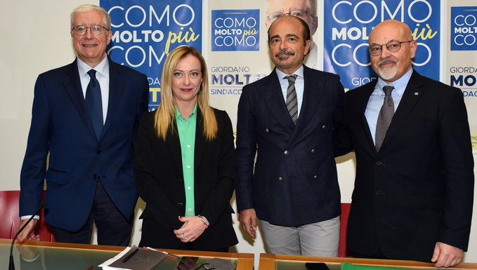 Giorgia Meloni (FI): "Il centrodestra è compatto su Molteni candidato a Como"