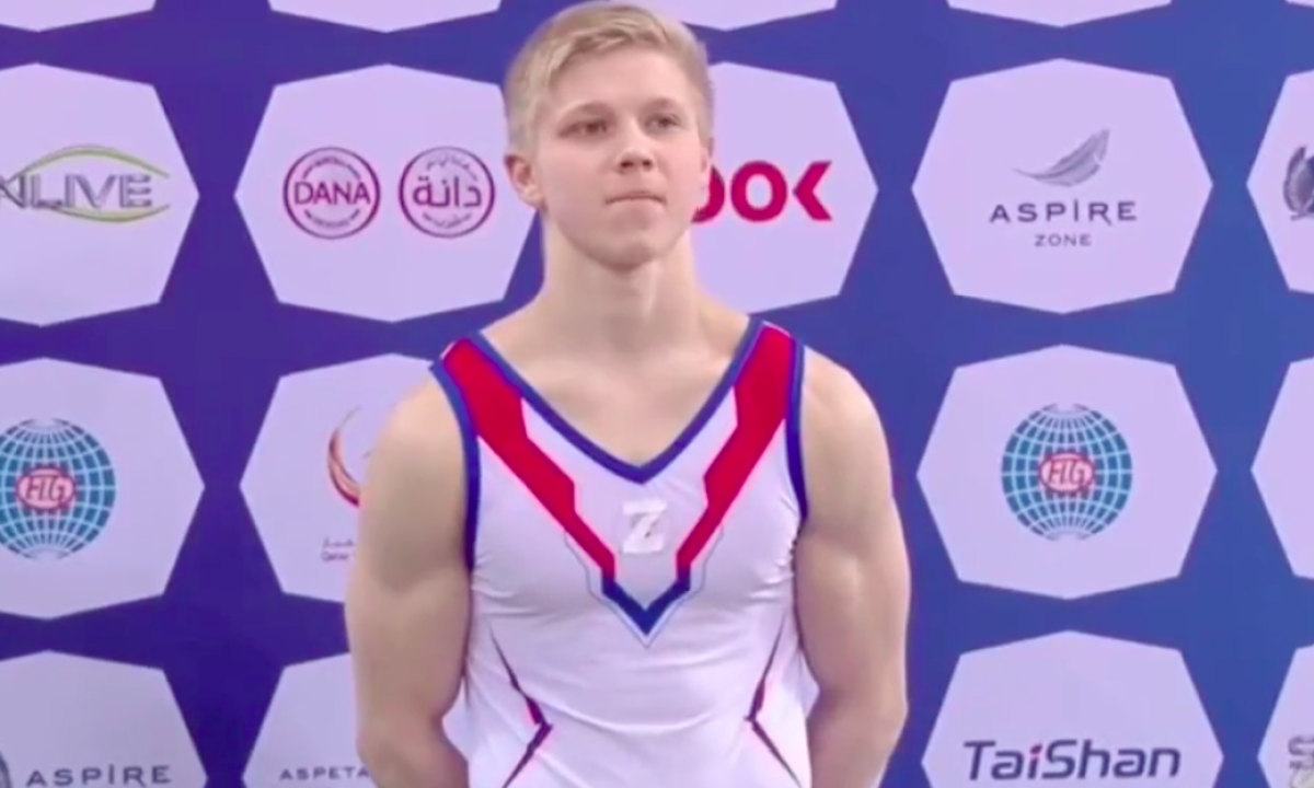 Ucraina, un anno di squalifica per l'atleta russo che aveva mostrato la Z sul podio mondiale
