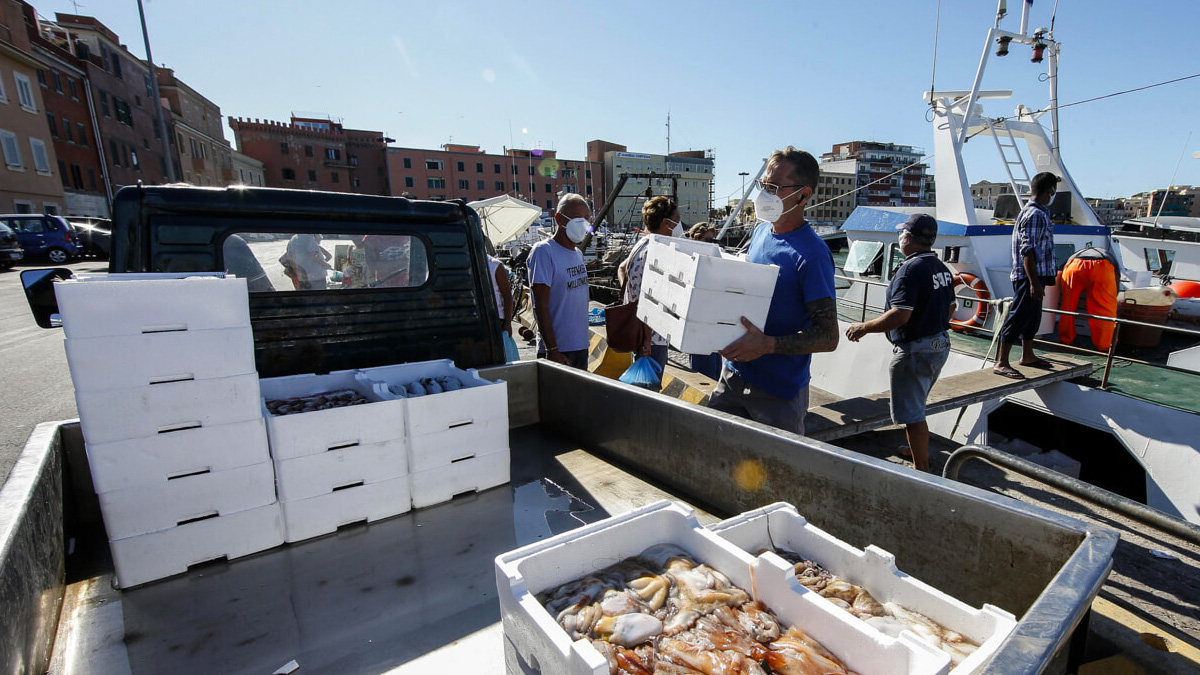 Caro benzina, lo sciopero dei pescatori: ad Ancona bloccato un tir che trasportava pesce dall'estero