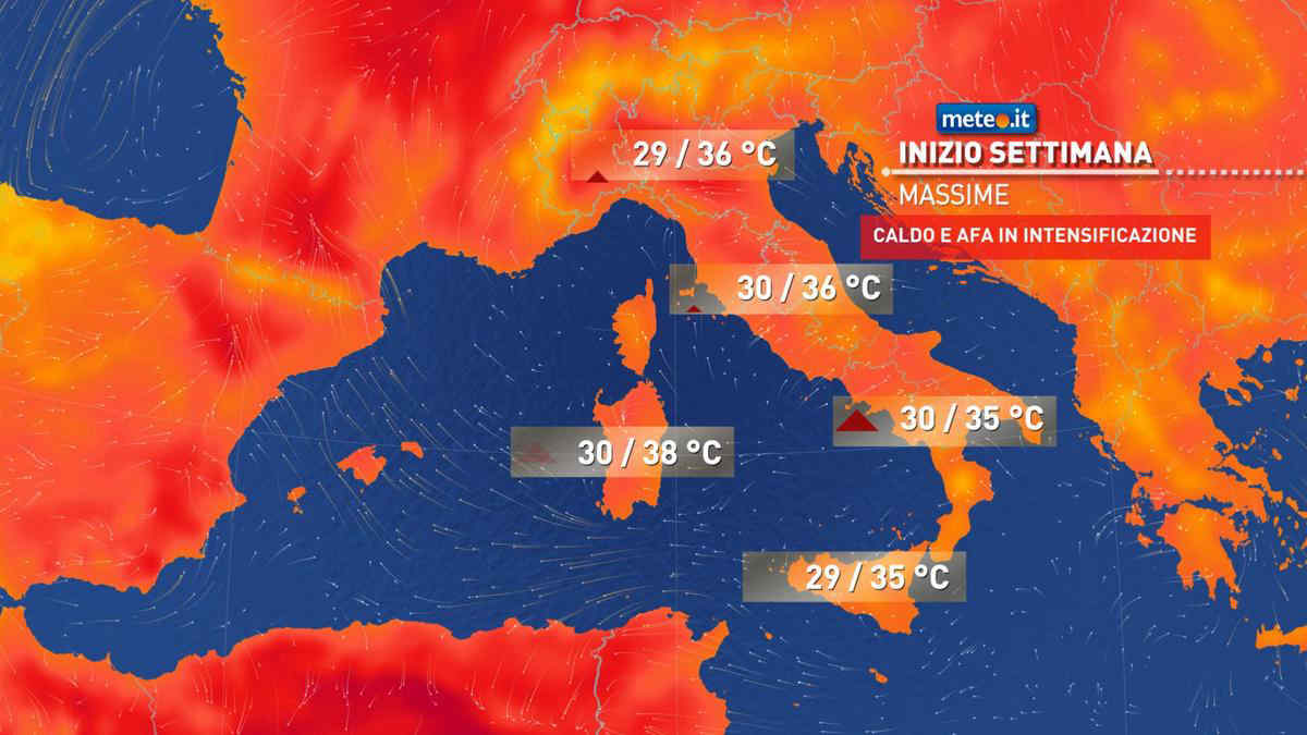 Italia rovente, caldo anomalo e assenza di piogge ancora per giorni