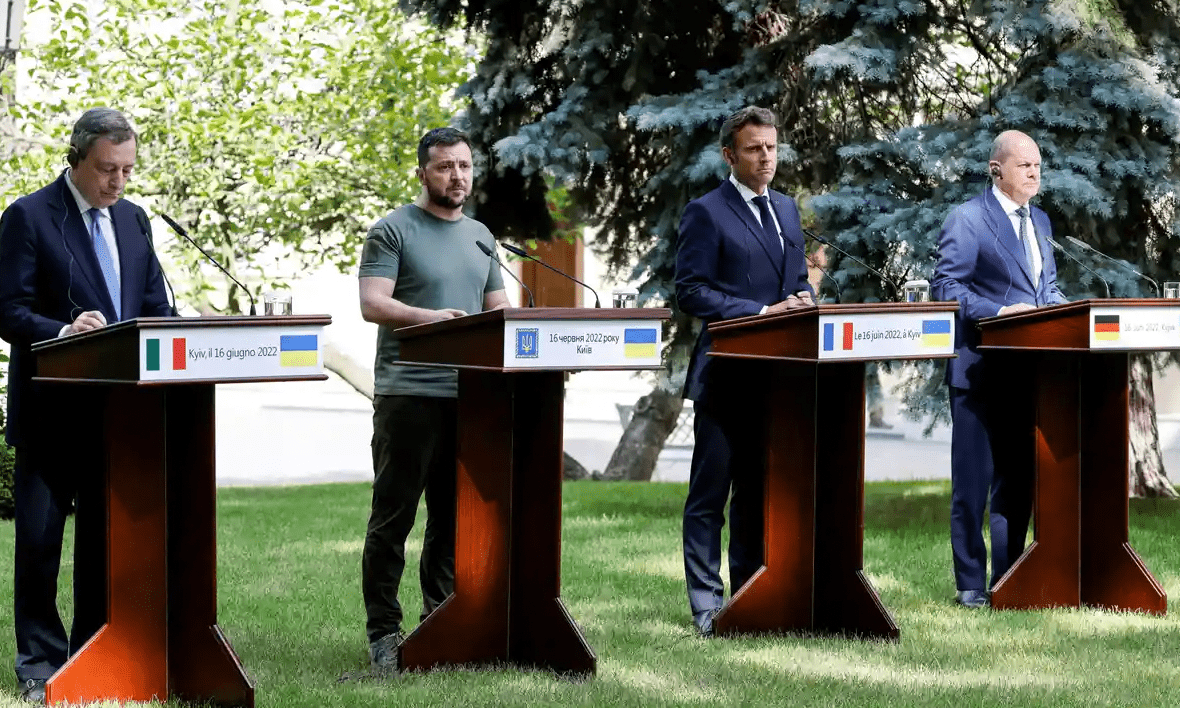 Draghi Mario Draghi: "Vogliamo la pace ma l'Ucraina deve difendersi"