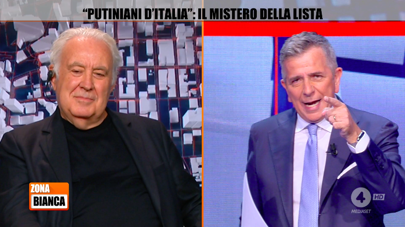 Santoro parla a Rete4 dei 'putiniani d'Italia' e attacca il governo per il Copasir